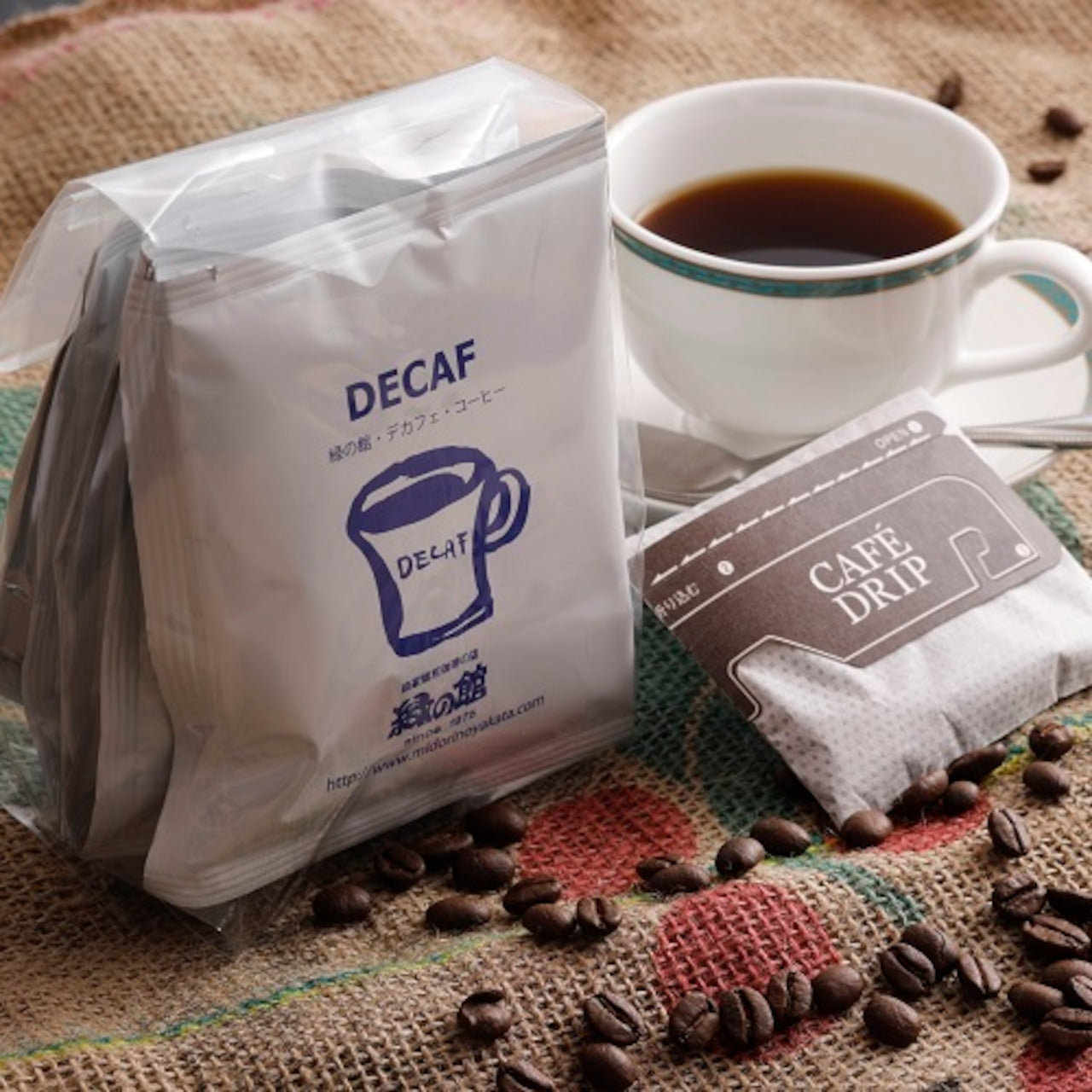 緑の館 デカフェ・コーヒードリップパック(5杯入)(13930)